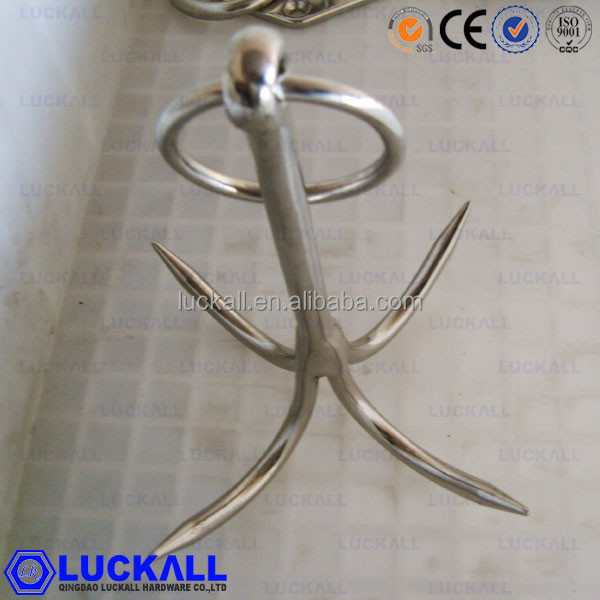 Marine Hardware Stainless Steel Four Claw Anchor For Boat