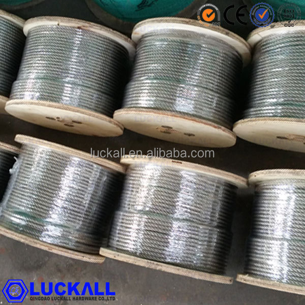 Bright Stainless Steel Wire Rope 6x19+IWRC