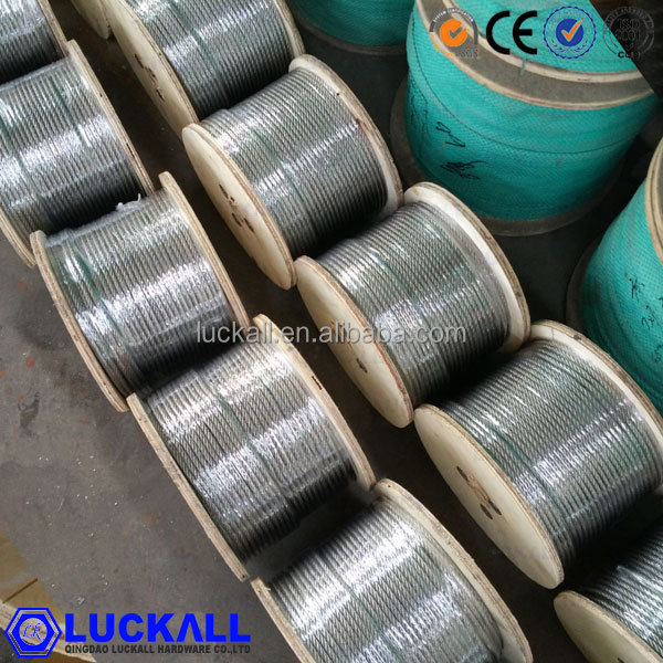 Bright Stainless Steel Wire Rope 6x19+IWRC