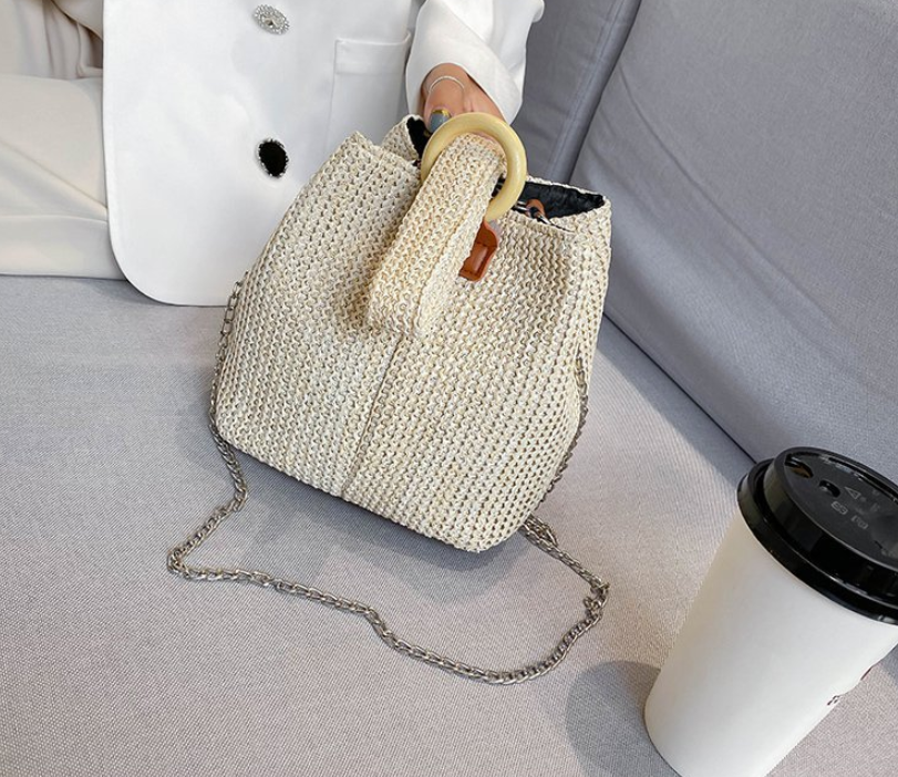 2022 Summer Fashion Straw Woven Handbags Weaving Beach Lady Crossbody Shoulder Bag Straw Bags