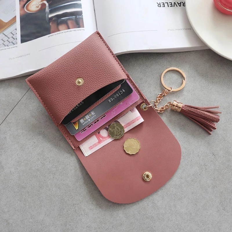 Promotional Gifts PU Leather Small Keychain Card Holder Ladies Wallets Coin Purse Mini Ladies Wallets And Purses