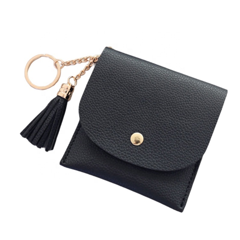 Promotional Gifts PU Leather Small Keychain Card Holder Ladies Wallets Coin Purse Mini Ladies Wallets And Purses