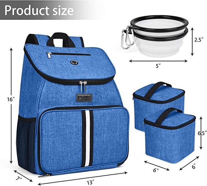 Wholesale Dog Travel Food Bags Accessories Outdoor Pet Supplies Kit Toy Carrier Storage Bag Backpack