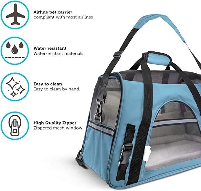 Hot Sale Airline Approved Big Capacity Dog Carrier Cat Packbag Pet Trolley Case Pet Carry Bag Carrier