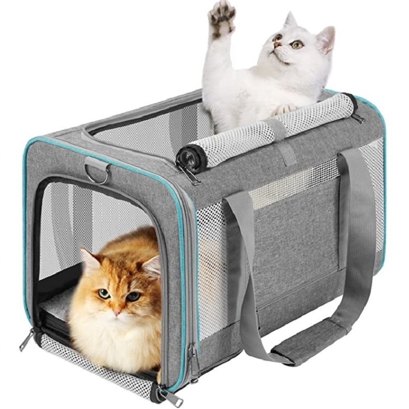 New Transport Carrier Long Trips Soft Sided Small Dog Travel Carrier Top Load Carrier Bag for Big Cat