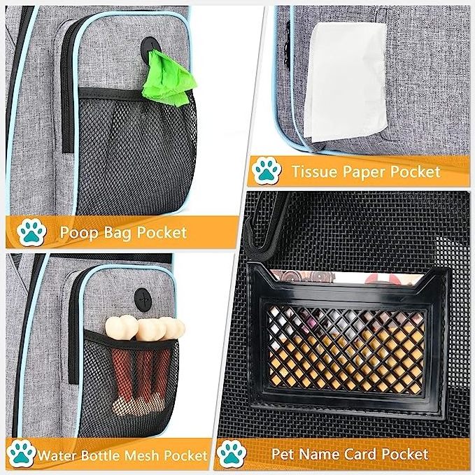 Hot Adjustable Outdoor Oxford Fabric Sport Trainer Travel Puppy Dog Sack Pet Carrier Backpack