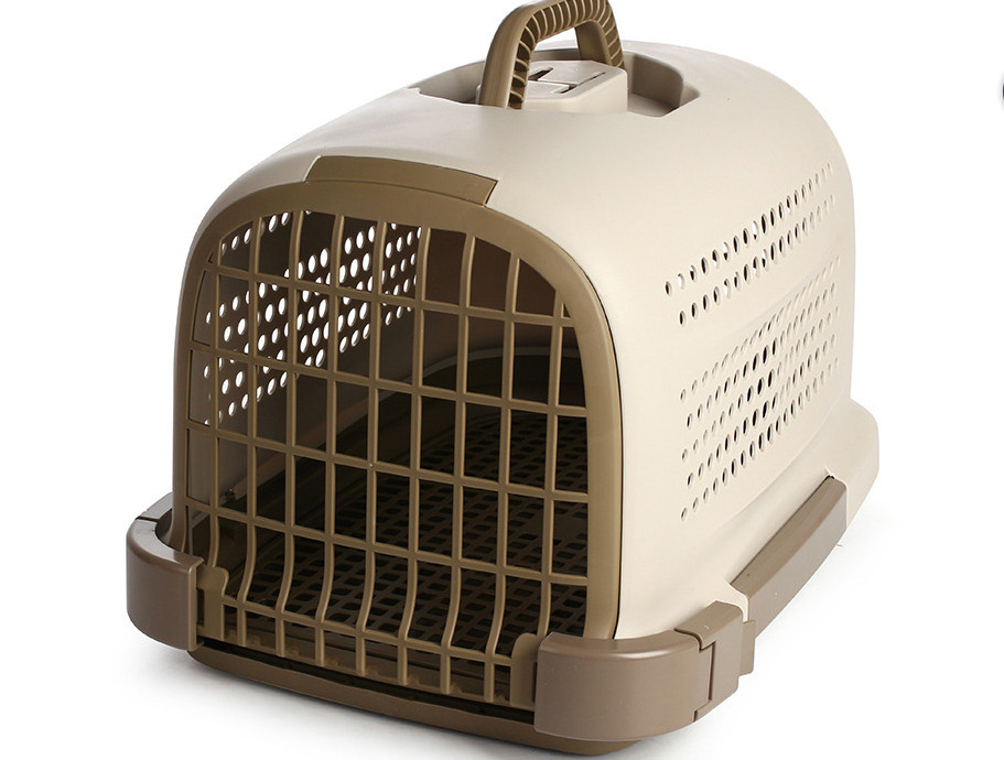 Large pet portable box cat dog rabbit cage hand-held outdoor winter proof pet cat cages