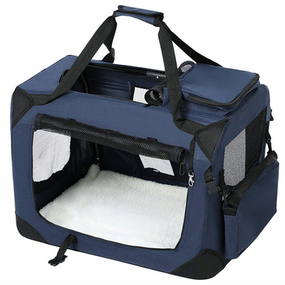 Factory Airport Custom Outdoor Travel Foldable Portable Soft Pet Dog Crate Carrier Kennel