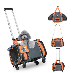 Advocator OEM/OEM Pet Carrier with Wheels Expandable Pet Carrier Airline Approved