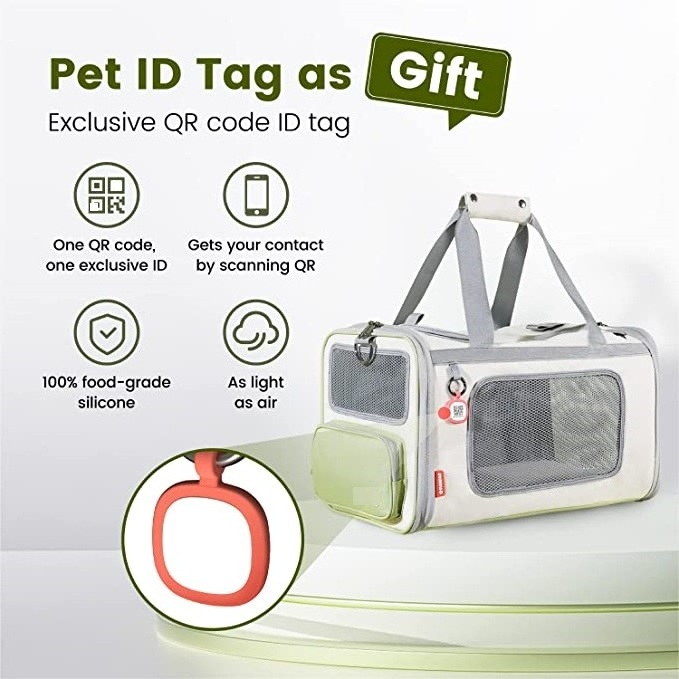 Soft-Sided Portable Washable Expandable Cat Carriers Pet Travel Carrier with Two Extension for Kittens