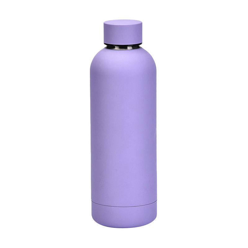 Personalized Soft Touch Rubber Paint Sport Double Wall Vacuum Insulated Stainless Steel Water Bottle