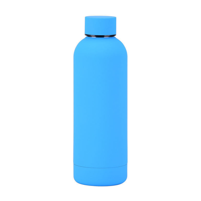 Personalized Soft Touch Rubber Paint Sport Double Wall Vacuum Insulated Stainless Steel Water Bottle