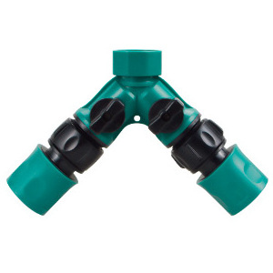 2 way garden hose splitter  ABS plastic garden hose splitter