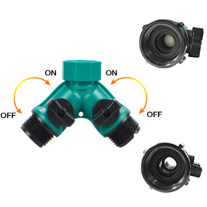 2 way garden hose splitter  ABS plastic garden hose splitter