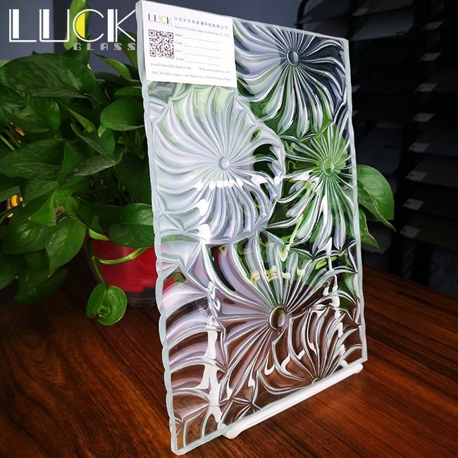 Tempered frosted textured glass