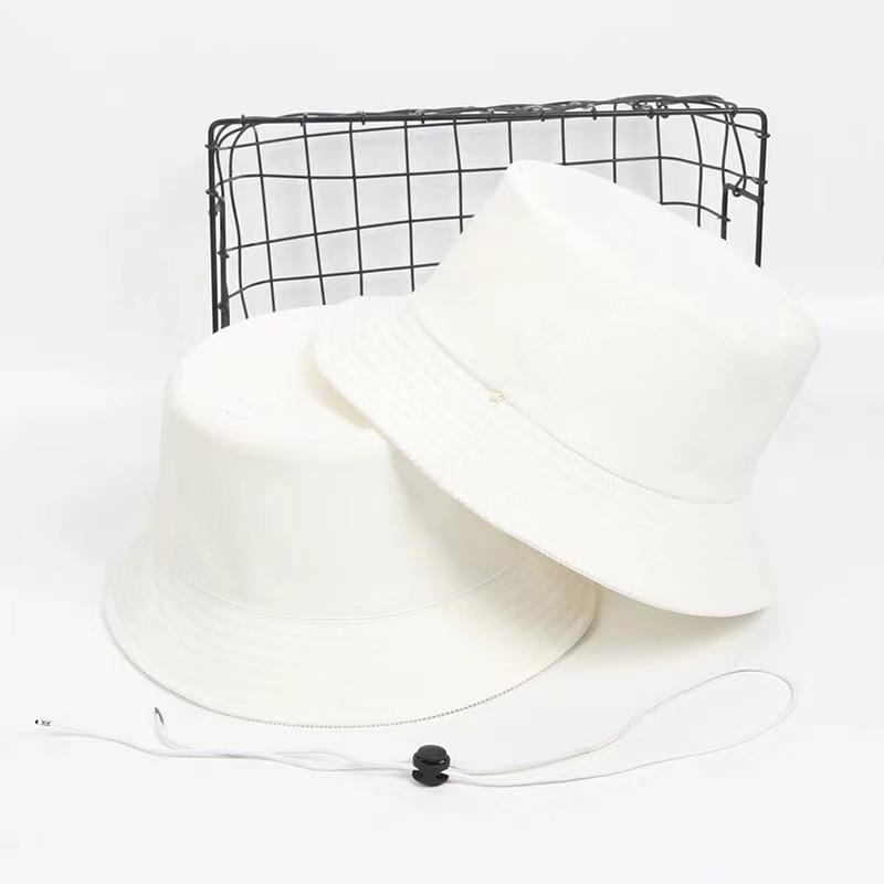 Custom Logo Polyester Printed Plain Men Waterproof Chin Strap Fisherman Bucket Hat