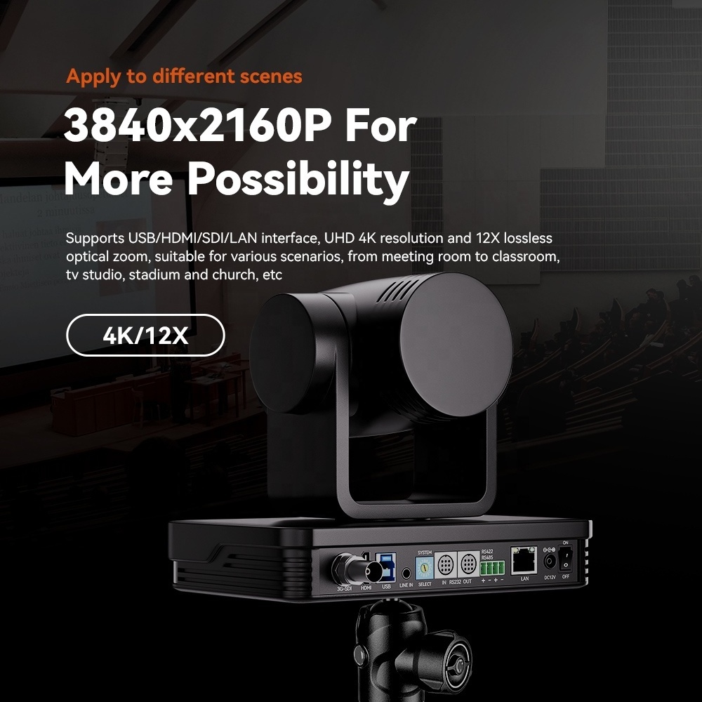 Anywii Live Streaming Broadcast UHD 4K ptz System 18xx Video Conference Camera Suppliers Remote Audio Tracking Conference Camera