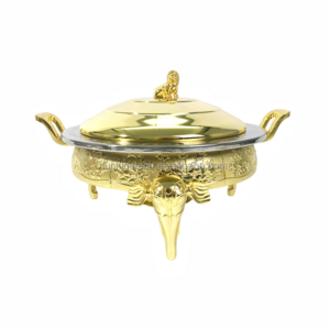 Soup Dishes Catering Roll Top Cover Fuel Holder Lid Silver And Gold Round Luxury In Dubai Chafing Dish