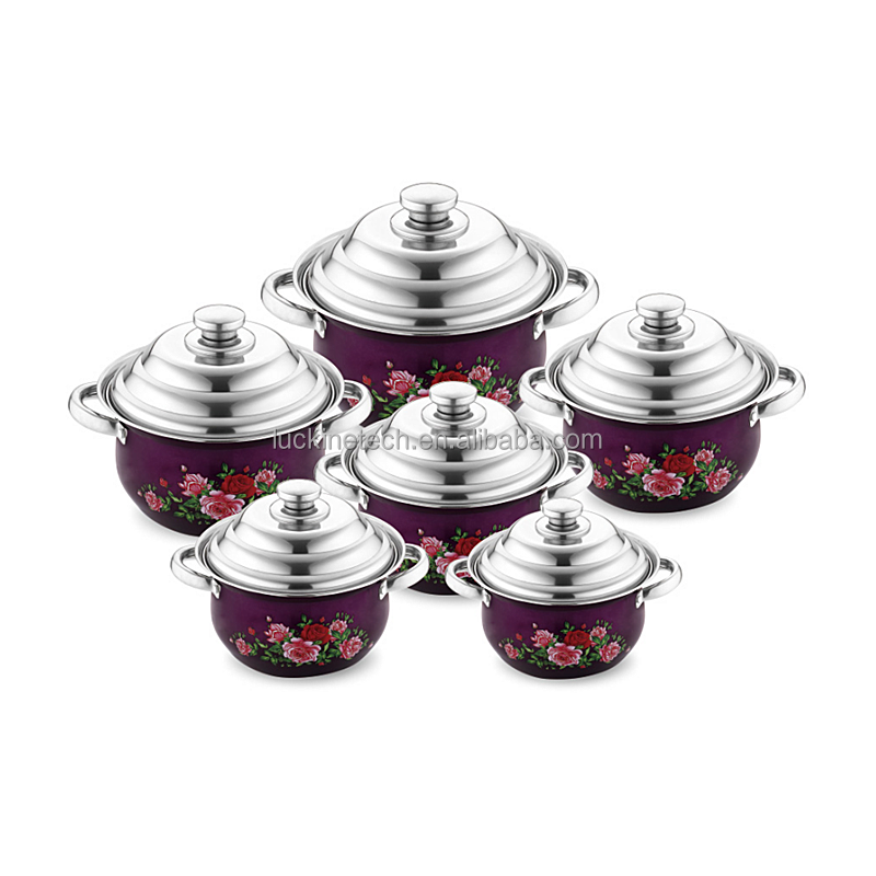 Wholesale Manufacturer OEM stainless steel kitchen induction cooking tool sets cookware African soup pots cookware sets