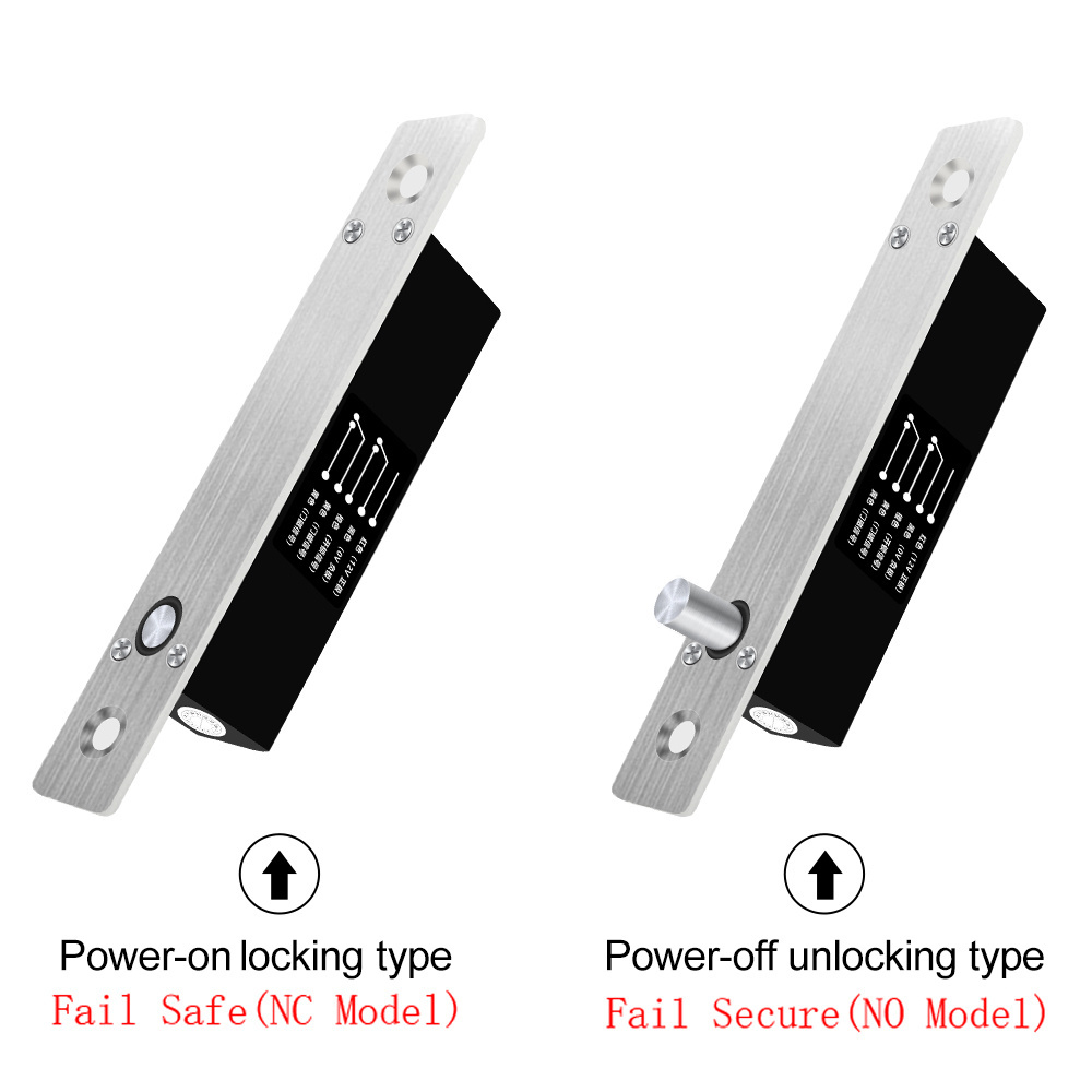 Upgrade Your Security System Electric Bolt Door Lock DC 12V Fail Safe Lock Locker with Timer Delay Door Contact Feedback Signal