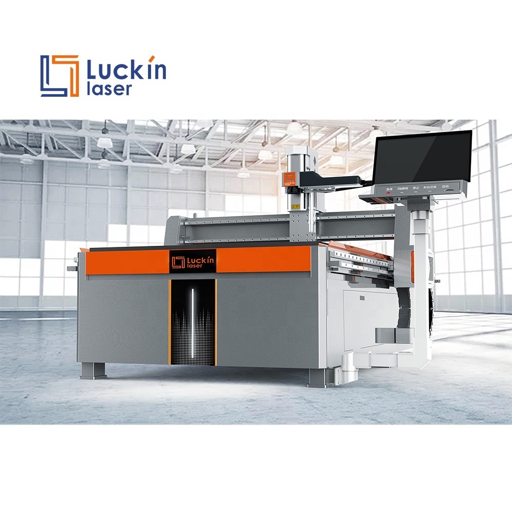 1300*2500mm Large Mark Area CNC Glass Mirror Making Machinery Led Mirror Laser Marking Laser Sandblasting Machine