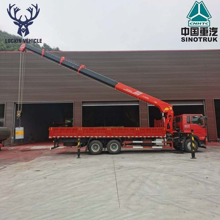 Truck Crane Knuckle Boom Crane Truck Mounted Sinotruk Howo 8x4 Crane Truck