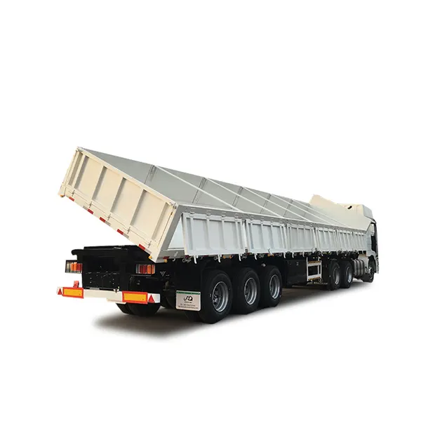 3 axle 100ton Side Dump Trailers 3 Axles Side Dump Tipper Trailers Tipper Gooseneck Grain Dumping Semi Trailers For Sale