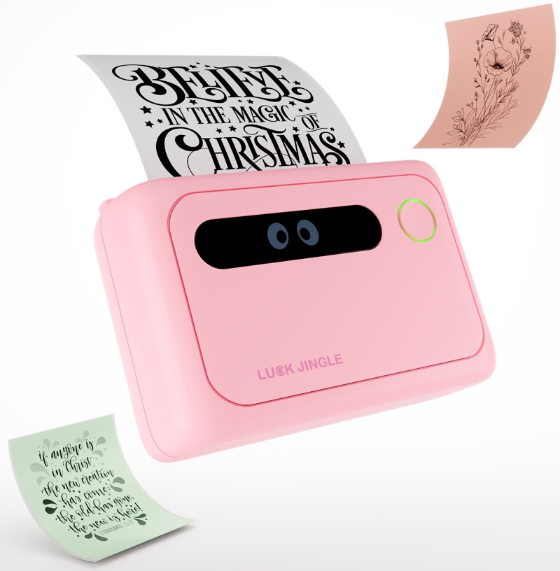 LUCK JINGLE 3 Inch high recognition scanning note memo picture inkless sticker printer for student study