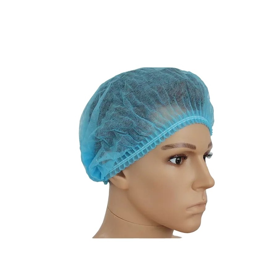 Disposable Non Woven Bouffant Cap/Surgeon Cap/Nurse Cap