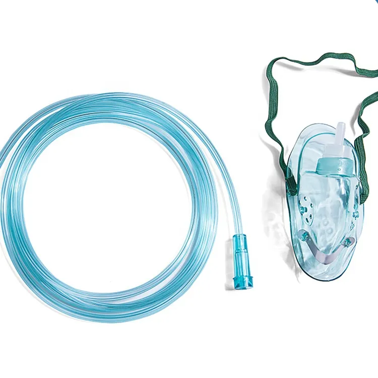 Nebulizer Mask with Swivel Connector Disposable Oxygen Breathing Face Mask With Tube