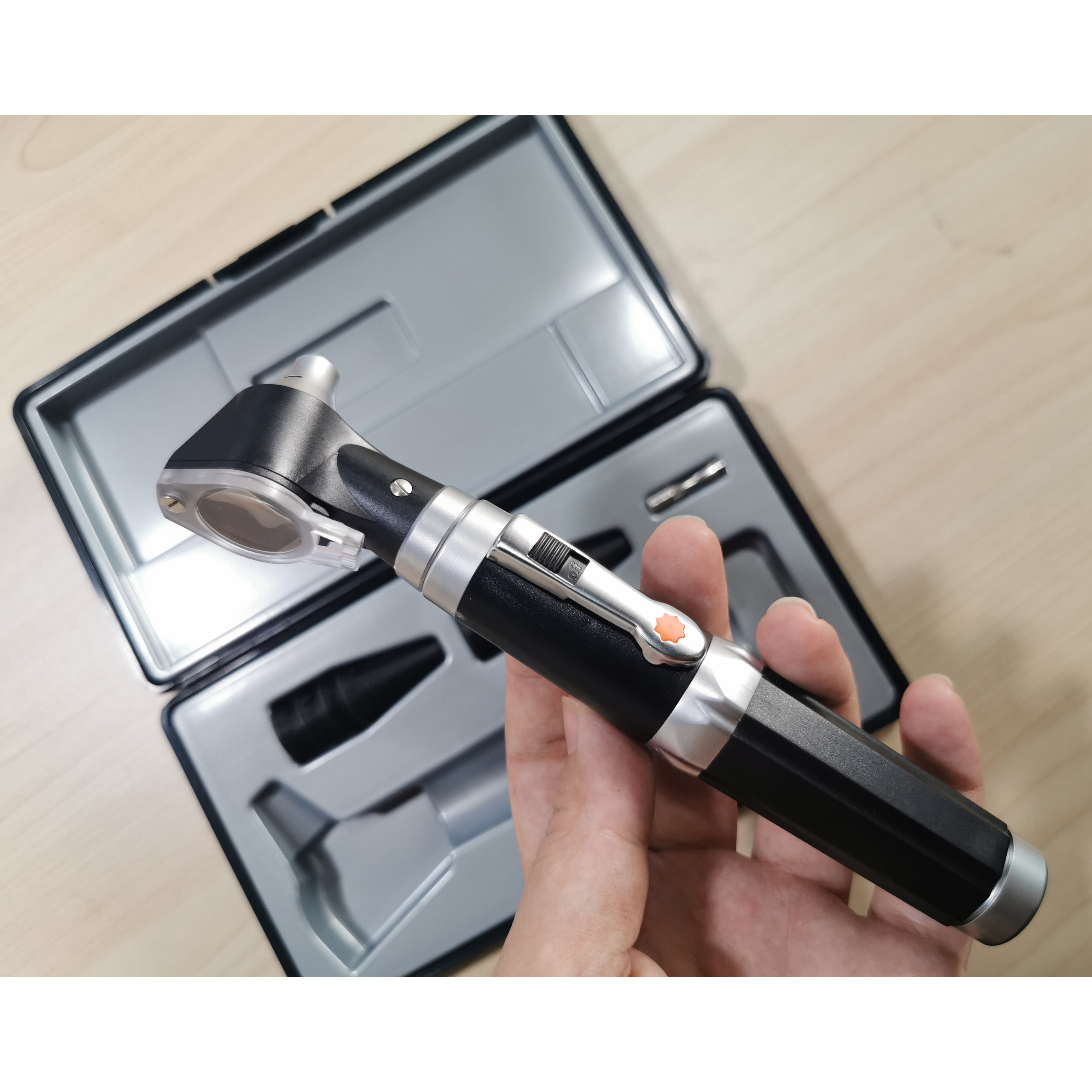 Portable Diagnostic Otoscope Opthalmoscope Hand Eardrum Examination Ear Otoscope