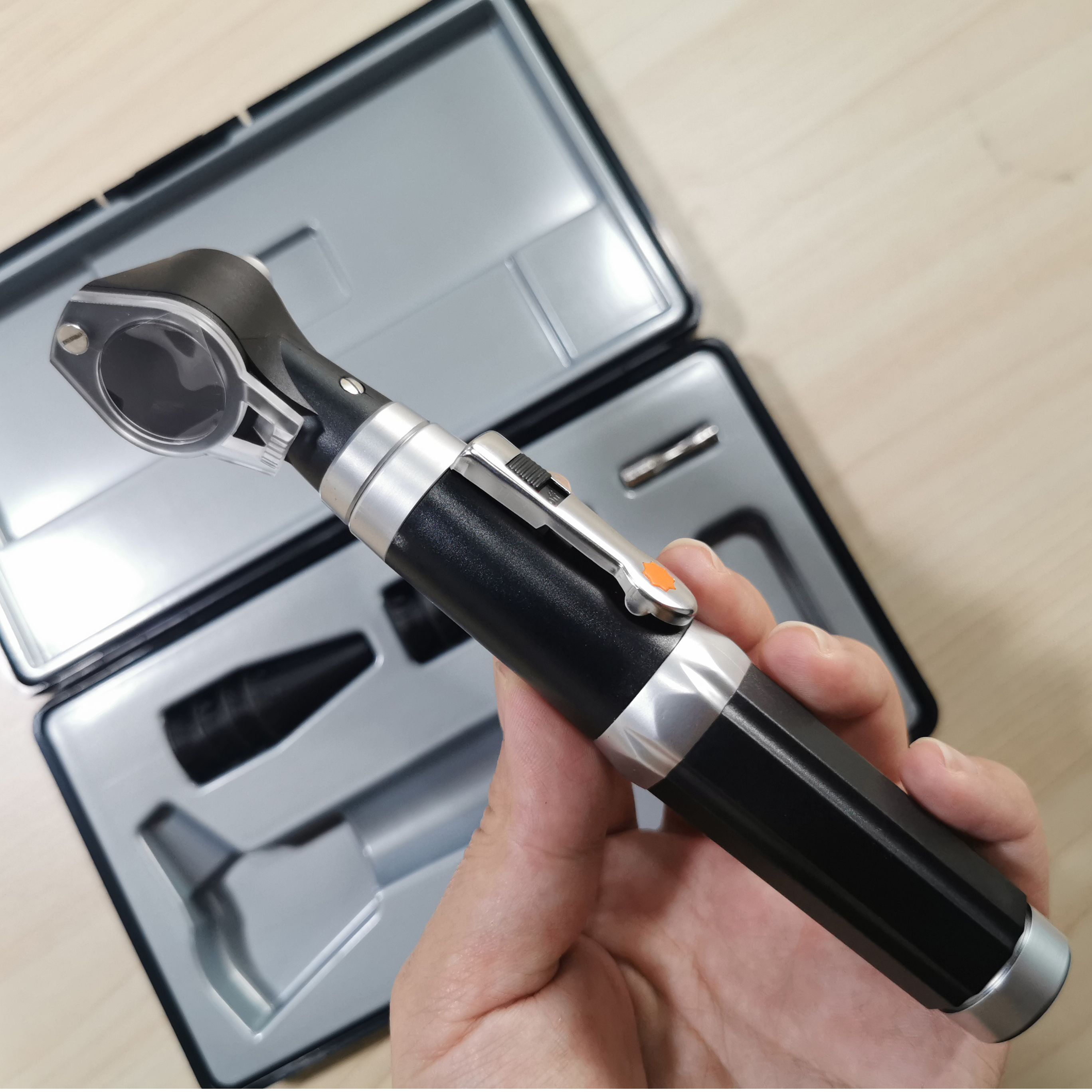 Portable Diagnostic Otoscope Opthalmoscope Hand Eardrum Examination Ear Otoscope