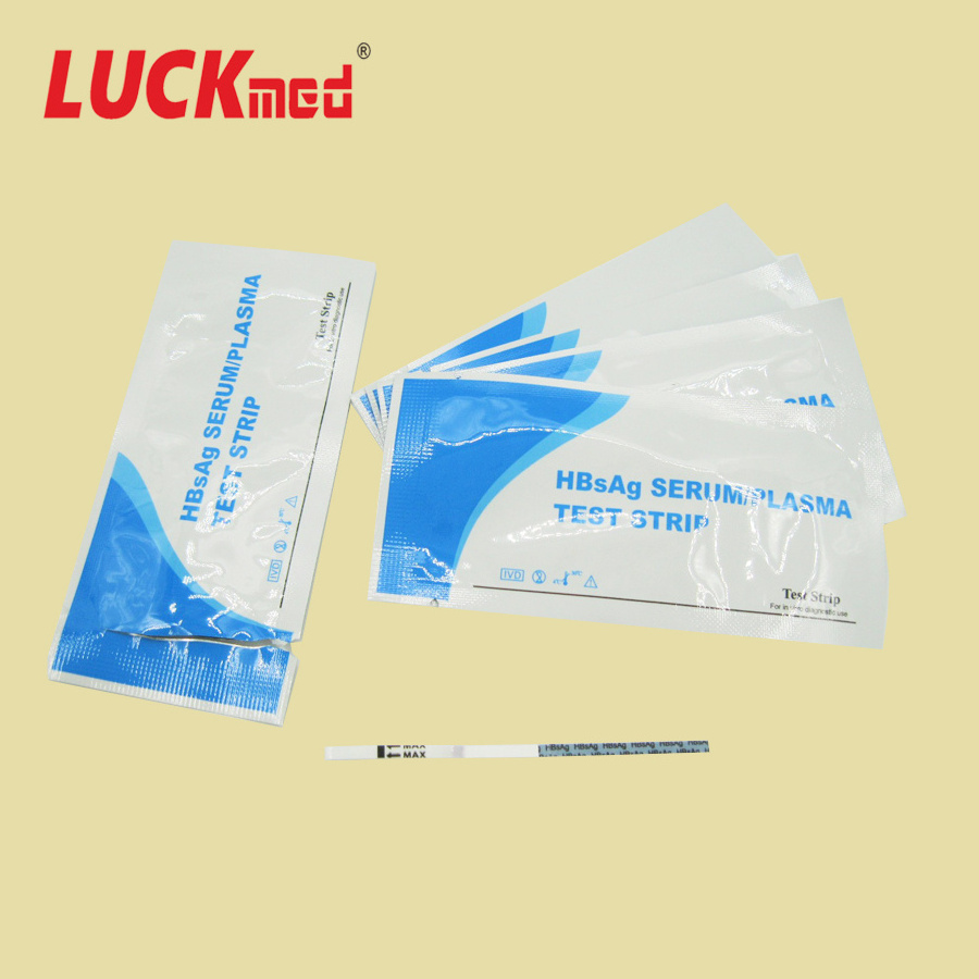 One Step Disposable HBsAg SERUM/PLASMA test strip Medical Diagnostic Rapid Test HIV HCV HBsAg Test Kit