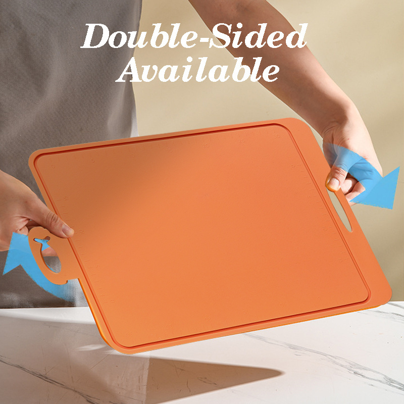 Multifunctional Collapsible Silicone Cutting Board Heat Resistant Chopping Blocks Silicone Vegetables Meat Board