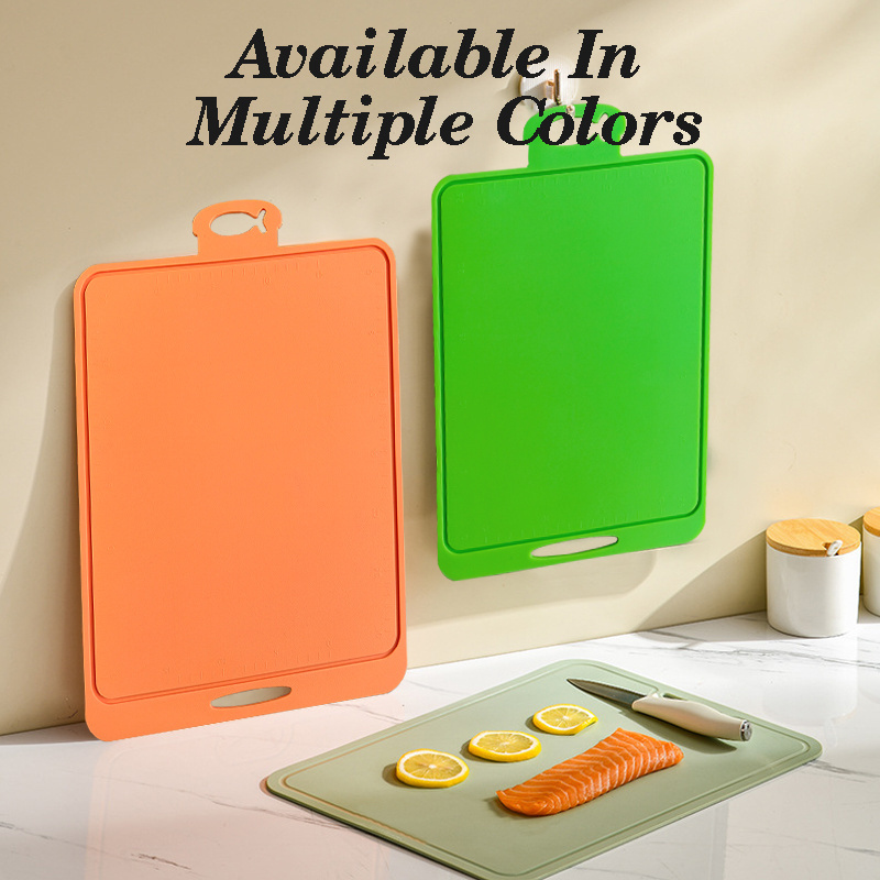 Multifunctional Collapsible Silicone Cutting Board Heat Resistant Chopping Blocks Silicone Vegetables Meat Board