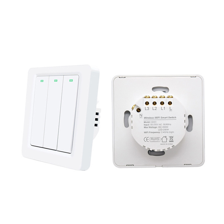 3 way wifi dimmer  push button switches work with  wifi switch