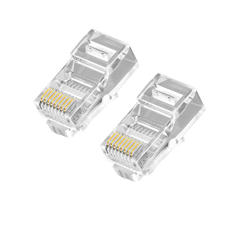 Cat5 Connectors RJ45 Crimp Modular Plugs Ethernet Cable End Plug LAN Netowork Connector 8P8C STP Gold Plated