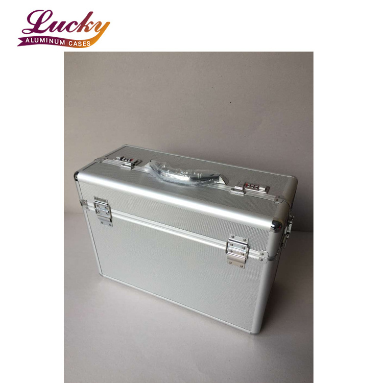 Lucky Aluminum Case Pilot Case with Wheels Briefcase