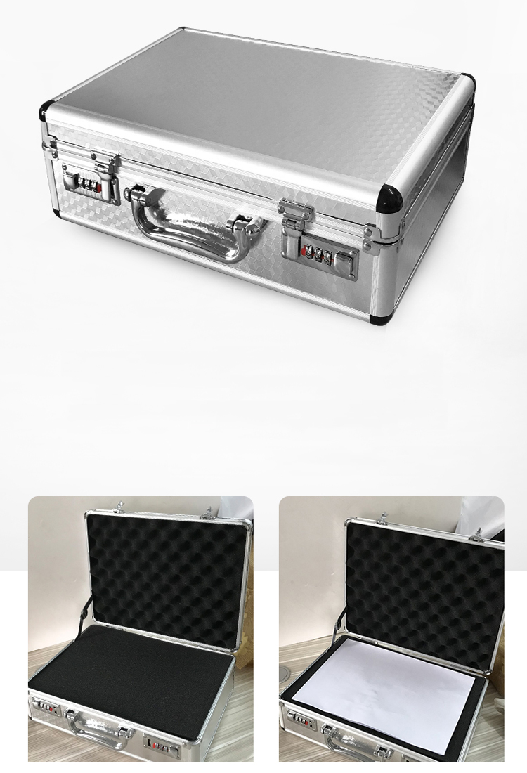 China Supplier Customized Aluminum Case Lockable Equipment Gun Storage Case Multifunctional Aluminum Carrying Case with handle