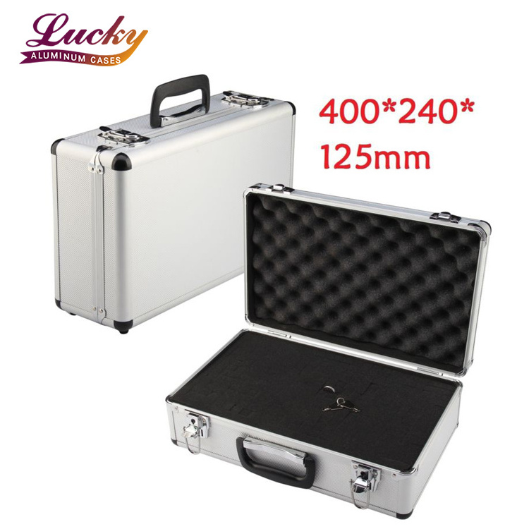 Cheap Aluminum Case with Keys Hard Aluminum Dental Instruments Carry Storage Case Silver Portable Tool Case Equipment Toolbox