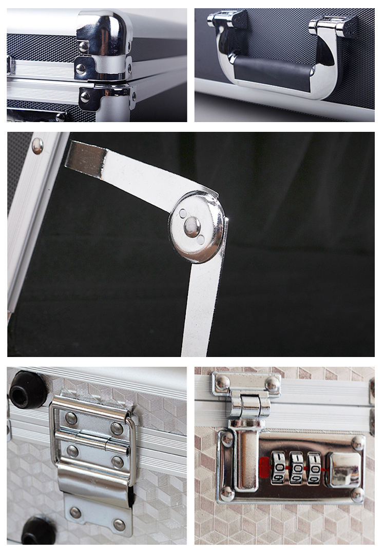 China Supplier Customized Aluminum Case Lockable Equipment Gun Storage Case Multifunctional Aluminum Carrying Case with handle