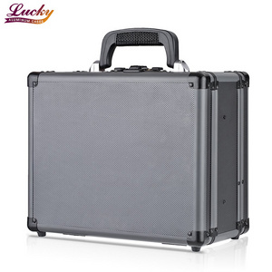 Aluminum Hard Case With 2 Combination Locks Security Carry Storage Box Tools Accessory Aluminum Box