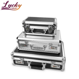 China Supplier Customized Aluminum Case Lockable Equipment Gun Storage Case Multifunctional Aluminum Carrying Case with handle