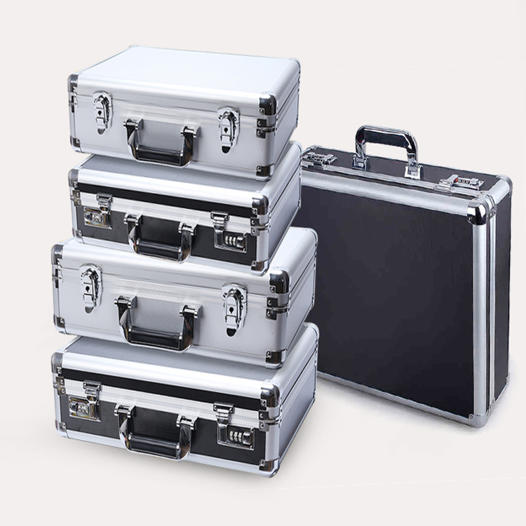 China Supplier Customized Aluminum Case Lockable Equipment Gun Storage Case Multifunctional Aluminum Carrying Case with handle