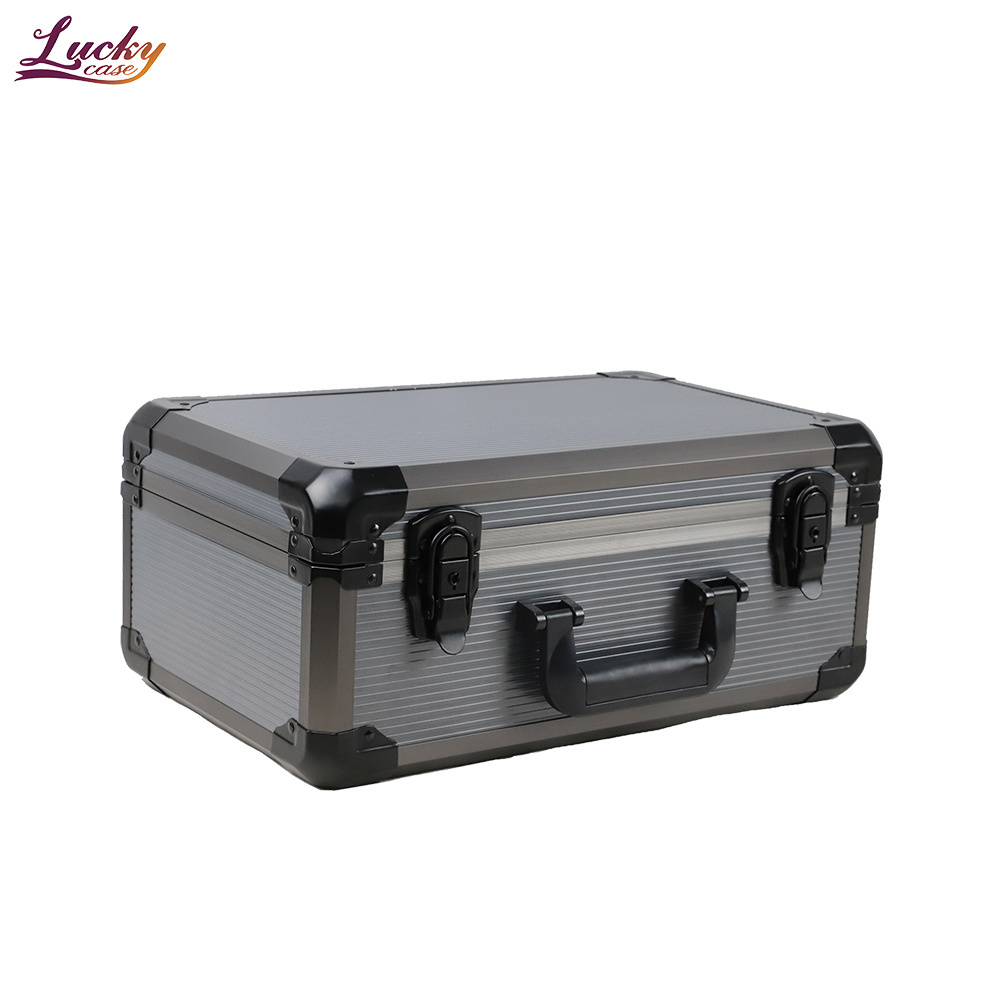 Aluminum Hard Case Briefcase Box with DIY Customizable Foam Insert Lockable Flight Case for Instruments Tools and Accessories BestSuppliers