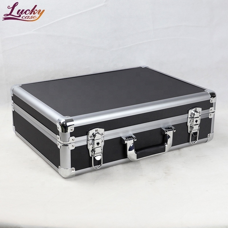 Aluminum Case with Customized Pluck Foam Interior Hard Case with DIY Foam Insert Protective Tool Storage Box