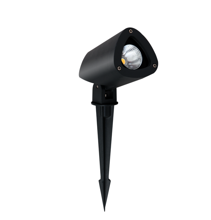 TUV CE RoHs Certified COB Ip65 Outdoor Waterproof Landscape Black  AC/DC 12V LED Garden Spike Spot Light