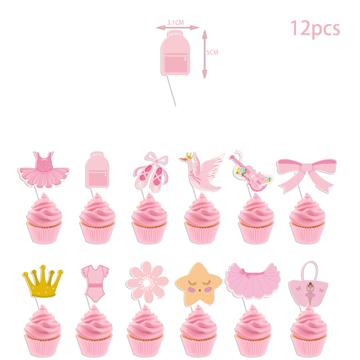 LUCKY Ballet Princess set party dessert table decoration baby birthday party decoration children's party balloon set wholesale