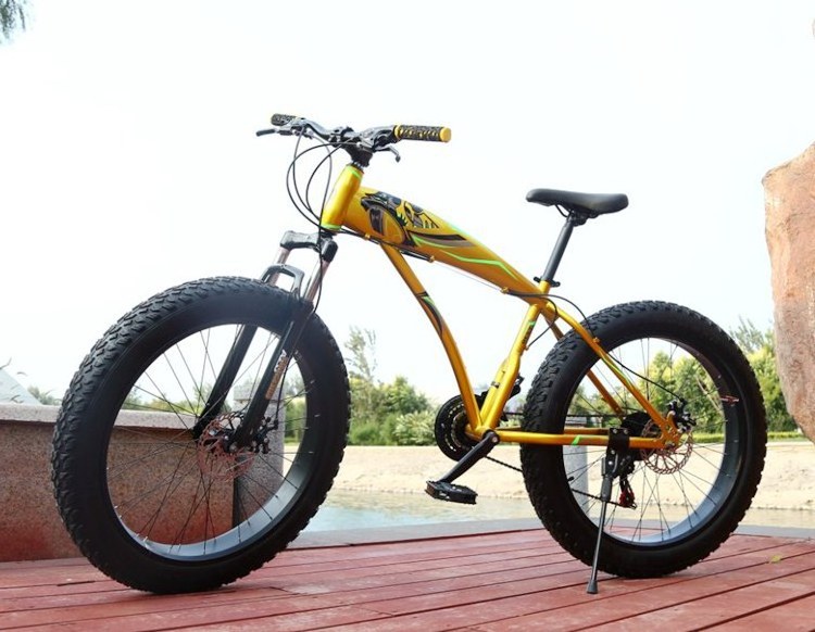 26 inch shock-absorbing disc brake, variable speed snow bike 4.0, widened tires, beach bike