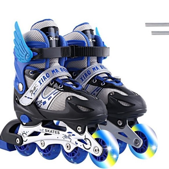 Durable New Trend Kids  Adult Adjustable skating roller soy luna roller skates patines de 4 ruedas con luz